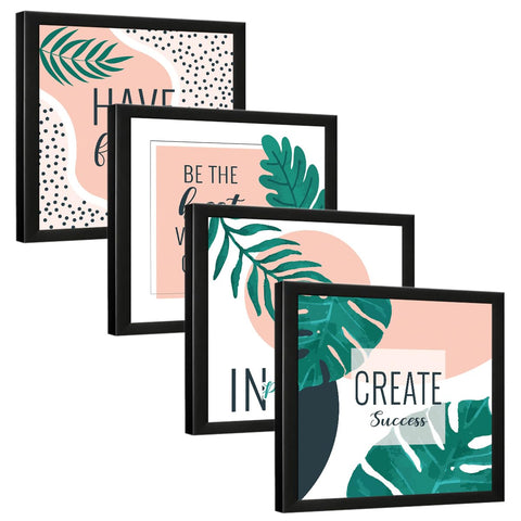 Motivational Inspirational Office (Set of 4)