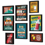 Bar, Vodka, Beer Quotes (Set of 8)