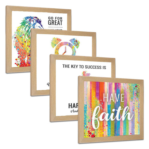 Motivational Inspirational Office (Set of 4)