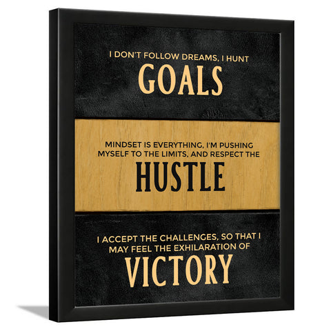 Inspirational Motivational Goals Hustle Victory