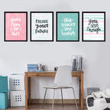 Motivational Quotes (Set of 4)